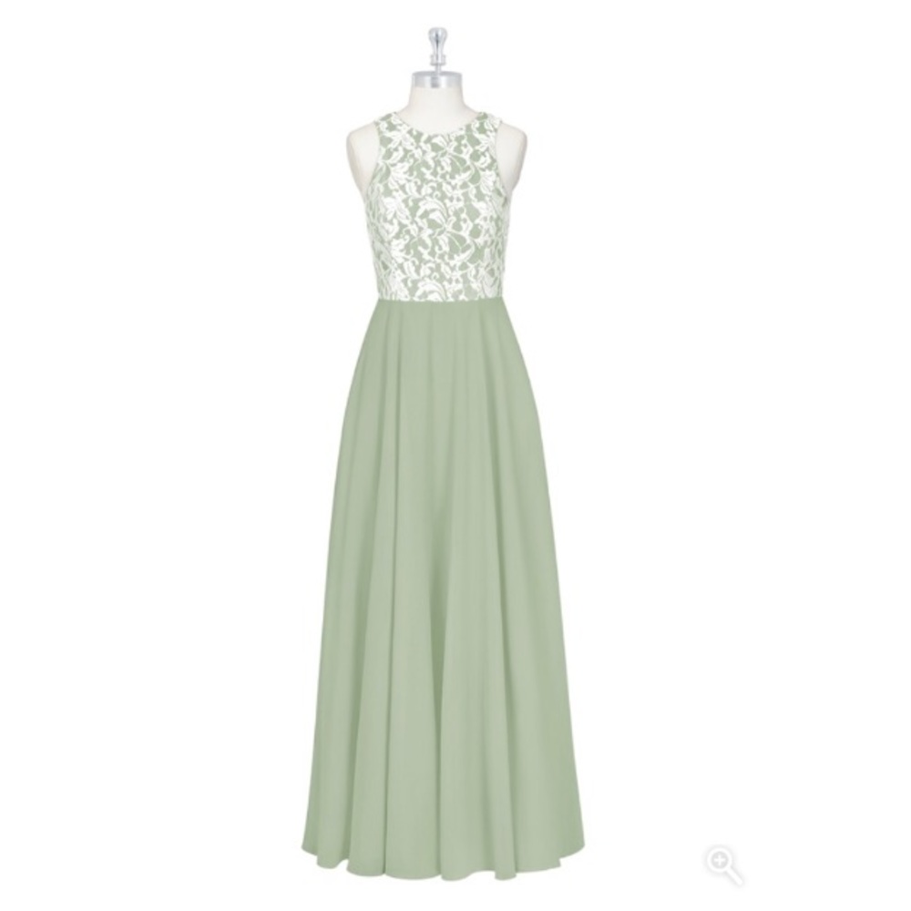 Azazie Kate Dusty Sage A4 dress
